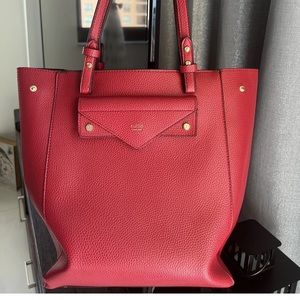 Red Tote Bag Shoulder Bag Purse Bolso Rojo Nuevo Bolso Nuevo Rojo Grande Amplio